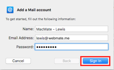 Step 2 - Add Email Information (Step 1)